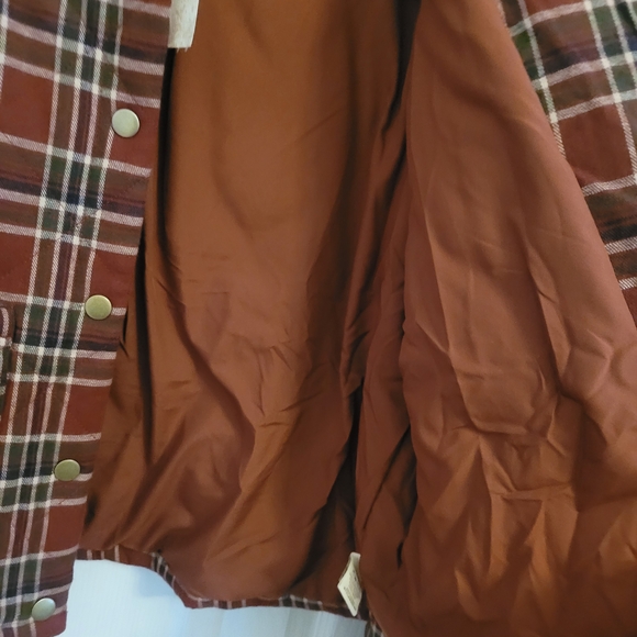 Hem & Thread Rust Plaid Jacket - Picture 4 of 9
